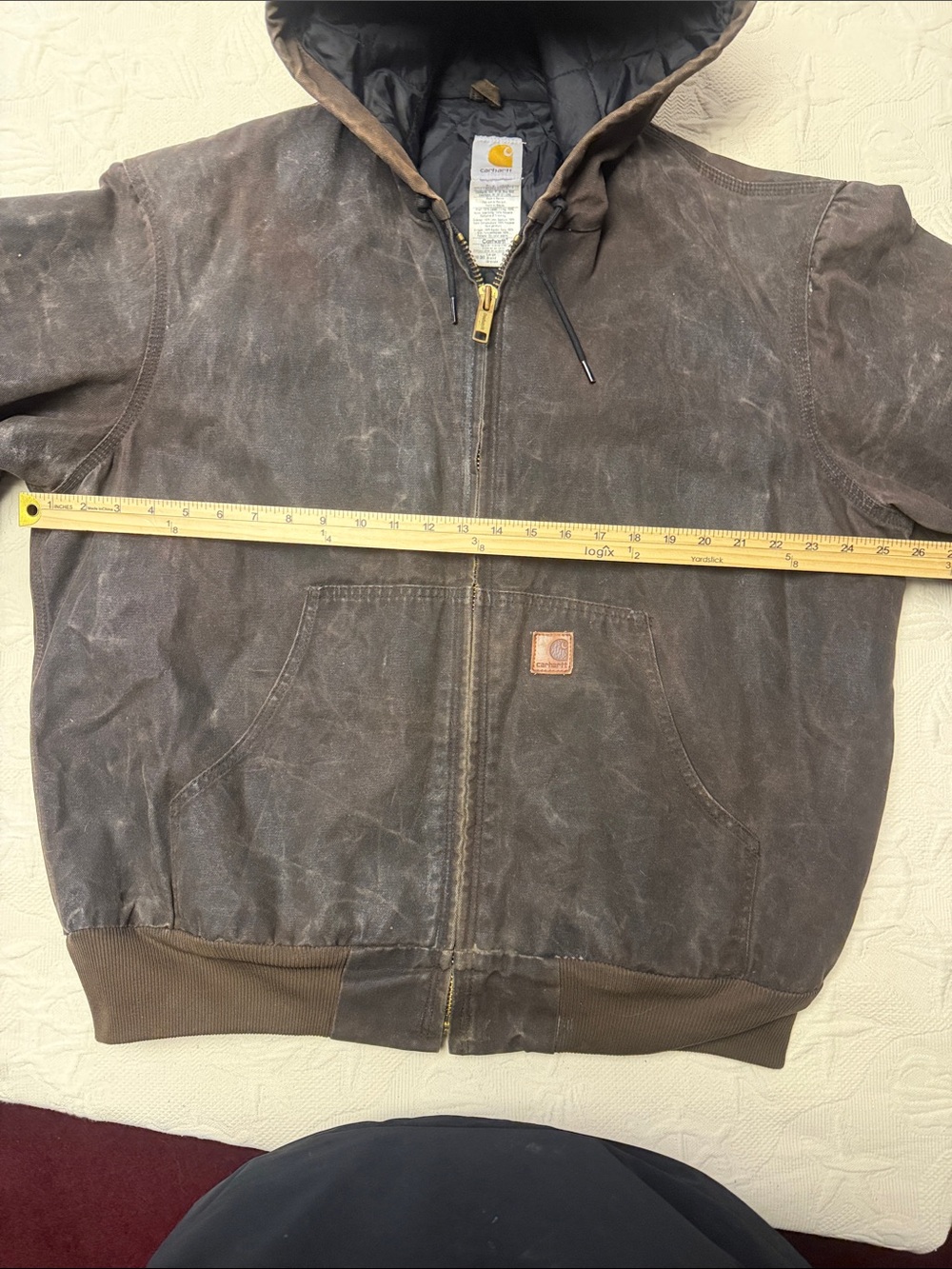 Vintage Carhartt waxed cotton work jacket L - Picture 6 of 13